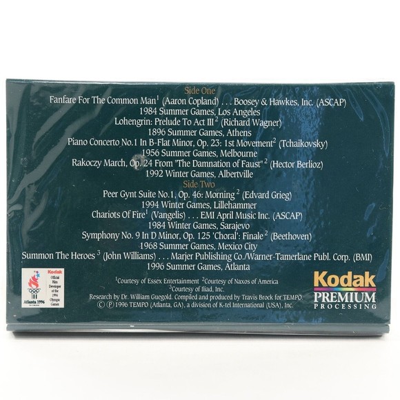 The Sound and The Spirit Sampler Cassette Atlanta Olympic Games 1996 NEW SEALED - Picture 2 of 6